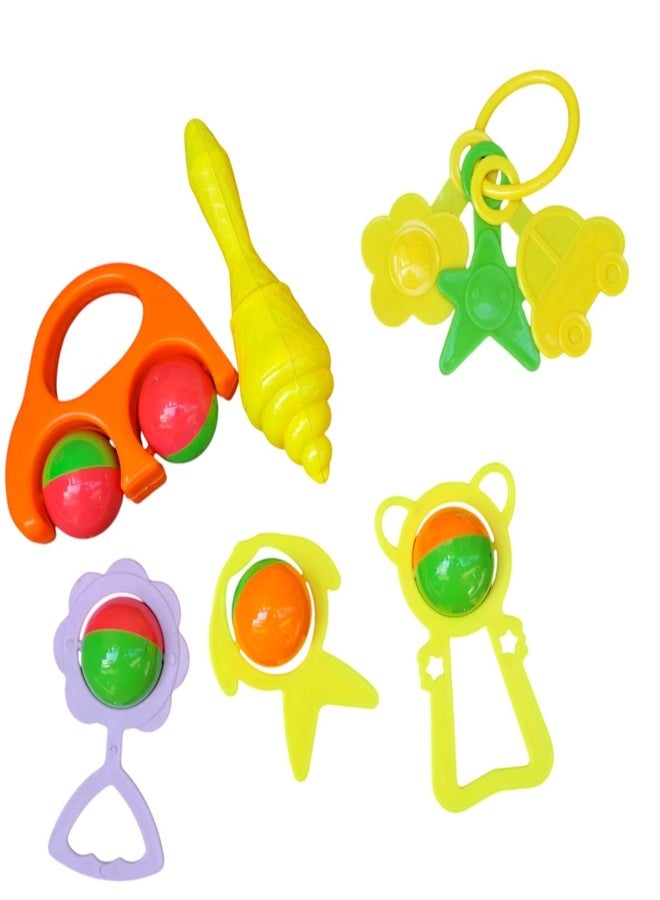 JNiL Babies Rattle Set for New Born Kids | Non-Toxic, BPA Free Plastic Baby Toys for Swing and Cradle (Multicolour) - Image 2
